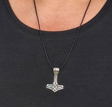 Thorshammer 73 mit Korbkette - Silber
