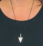 Pfeilspitze 357 mit Korbkette - Silber