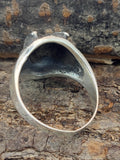 Ring Wolfskopf, Gr. 54-74 - Silber