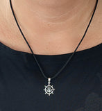Steuerrad 266 mit Schlangenkette - Silber