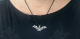 Fledermaus 241 mit Schlangenkette - Silber