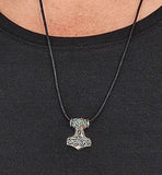 Thorshammer 146 mit Korbkette - Silber