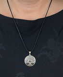Lebensbaum 401 mit Schlangenkette - Silber
