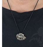 Rabe 274 mit Schlangenkette - Silber