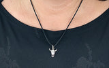 Stier 7 mit Schlangenkette - Silber