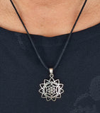 Blume des Lebens 203 mit Schlangenkette- Silber