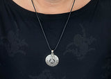 Wotansknoten 216 mit Korbkette - Silber