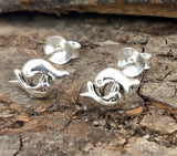 Ohrstecker 44 Delfine - Silber