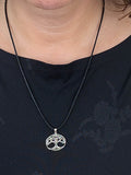 Lebensbaum 99 mit Schlangenkette - Silber