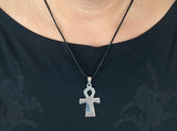Ankh 10 mit Panzerkette - Edelstahl