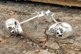 Ohrstecker 47 Totenkopf - Silber