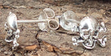 Ohrstecker 26 Totenkopf - Silber