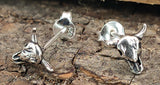 Ohrstecker 31 Stierschädel - Silber