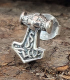 Ohrstecker 29 Thorshammer - Silber
