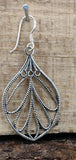 Ohrring 09 Blatt - Silber