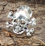Ohrstecker 26 Totenkopf - Silber
