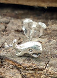 Ohrstecker 48 Wal - Silber