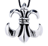 Fleur-de-Lis 15 mit Königskette - Edelstahl