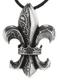 Fleur-de-Lis 160 mit Panzerkette - Edelstahl