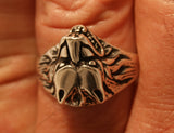 Ring Wolfskopf, Gr. 54-74 - Silber