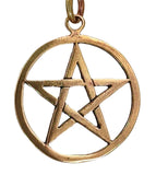 Anhänger 32 Pentagramm - Bronze