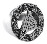 Ring Wotansknoten Valknut, Gr. 55-70 (edwt2) - Edelstahl