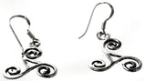 Ohrring 19 Triskele - Silber