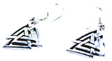 Ohrring 20 Wotansknoten - Silber