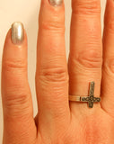 Ring Kreuz, Gr. 46-66 (kr17) - Silber